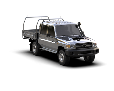 Beyaz arka planda izole edilmiş 3 boyutlu markasız bir pikap.