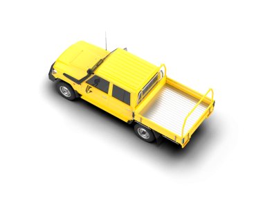 sarı modern araba beyaz arka planda izole