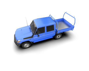 Siyah arka planı olan mavi bir araba.