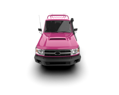 Pembe modern araba, siyah arka plan.