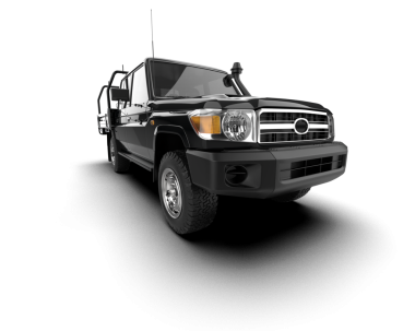 Beyaz arka planda modern bir cip. 3d oluşturma