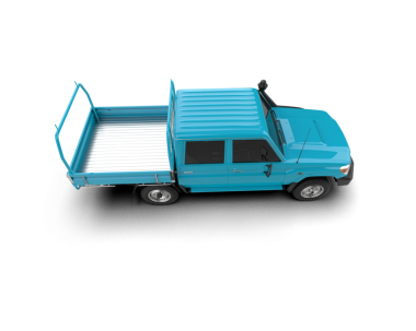 mavi renkli modern kamyon