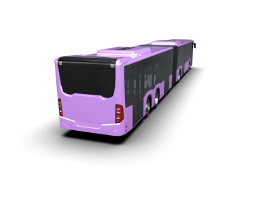 Koyu arkaplan ile yansıtıcı trenin 3 boyutlu canlandırması