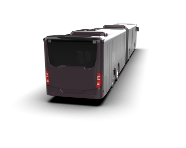 İzole edilmiş arkaplanda ana hatları olan yansıtıcı bir kamyonun 3 boyutlu görüntülenmesi