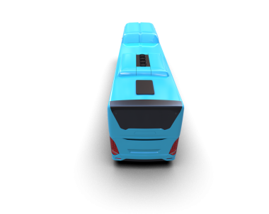 Stüdyo arka planında izole edilmiş bir arabanın 3 boyutlu görüntüsü