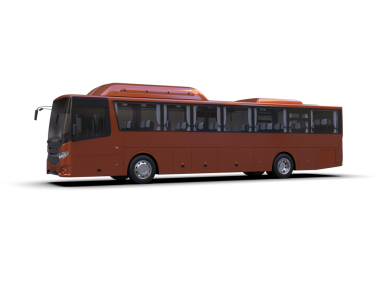 Siyah bir otobüste izole edilmiş