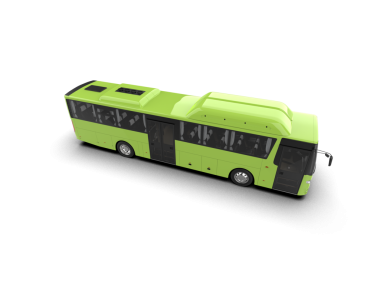 Yeşil arkaplanı olan otobüs durağı