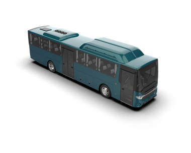 otobüs beyazda izole edildi.