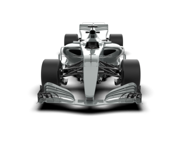 araba yarışı beyaz arka planda izole edildi