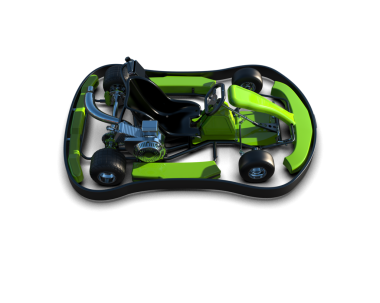 Siyah arkaplanda izole edilmiş yansıtıcı bir arabanın 3 boyutlu canlandırması