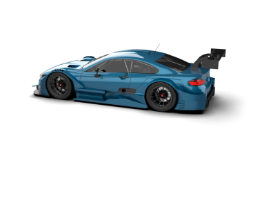 Stüdyo ortamında daha az genel bir konsept arabanın 3 boyutlu çizimi