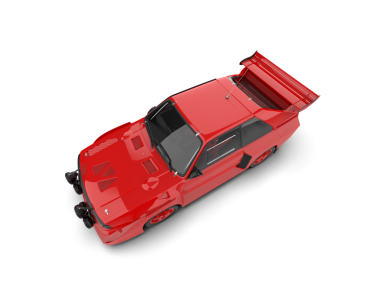 modern araba beyaz üzerine izole