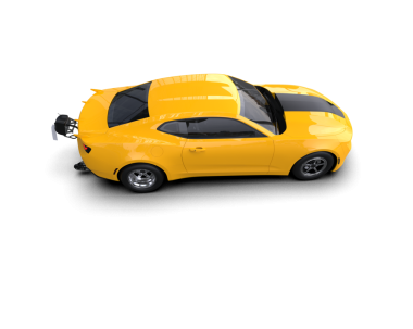 sarı modern elektrikli araba