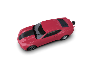 Araba beyaz zemin üzerine