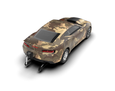 Modern araba, kırpma yolu olan beyaz bir arka planda izole edilmiş. 3d oluşturma