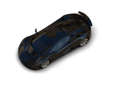 Bir arabanın 3 cg görüntüsü