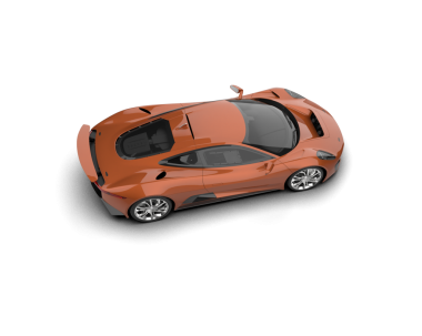 Turuncu modern spor araba