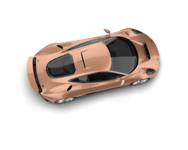 Modern süper araba beyaz arka planda izole edilmiş. 3d illüstrasyon