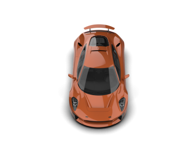 Stüdyonun arka planında izole edilmiş 3 boyutlu kırmızı bir araba.