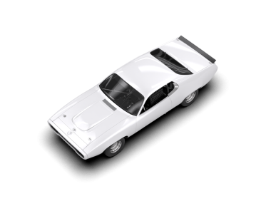 araba beyaz arkaplanda izole edildi