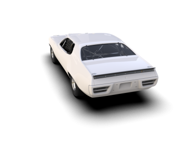 araba sporunun 3 boyutlu görüntüsü siyah renkte izole edilmiştir.