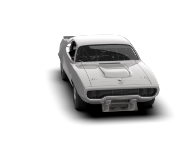 araba beyaz arkaplanda izole edildi