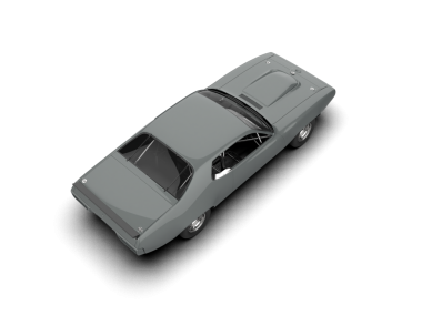 Siyah stüdyo arka planında izole edilmiş 3 boyutlu lüks bir araba.