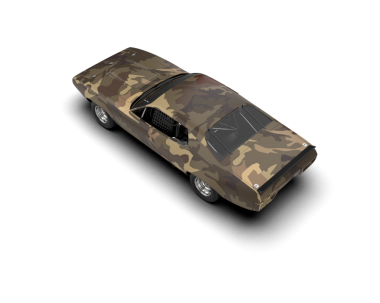 Araba beyaz arka planda izole edilmiş. 3d illüstrasyon.