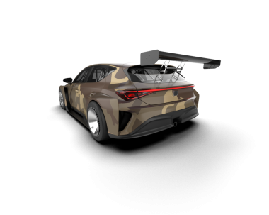 Beyaz arka planda modern bir cipin 3 boyutlu canlandırması.