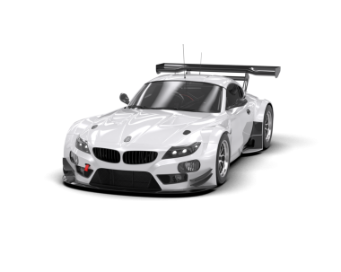 Süper modern süper spor araba. 3d illüstrasyon