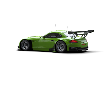 yeşil modern yarış arabası.