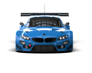 Arka planda modern spor araba. 3 Boyutlu Hazırlama