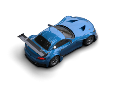 Modern lüks araba beyazdan izole edilmiş. 3d illüstrasyon