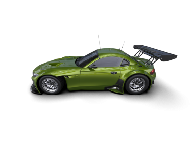 modern elektrikli araba beyaz arka planda izole edildi