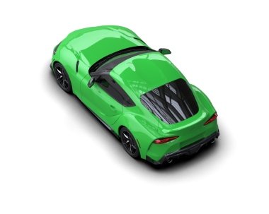 yeşil modern araba. 3d oluşturma