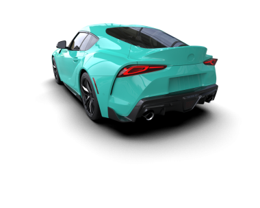 beyaz arkaplanda izole edilmiş gerçekçi araba