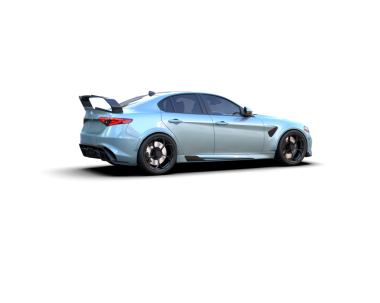 Gri arka planda modern spor araba. 3 boyutlu.