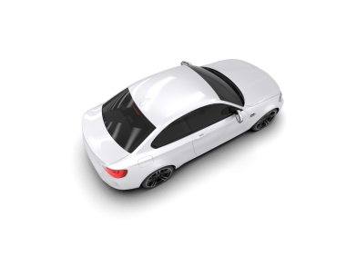 beyaz arka planda modern araba