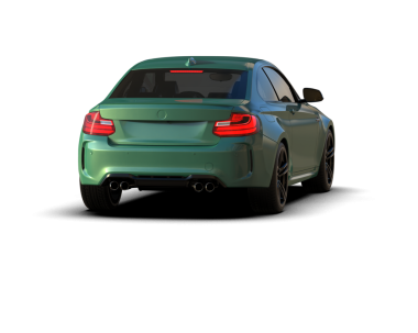 3 boyutlu markasız bir araba stüdyosu.