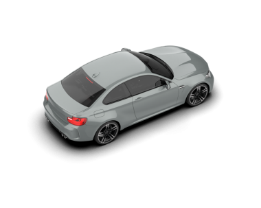 Modern araba arka planda izole edilmiş. 3D görüntüleme - illüstrasyon