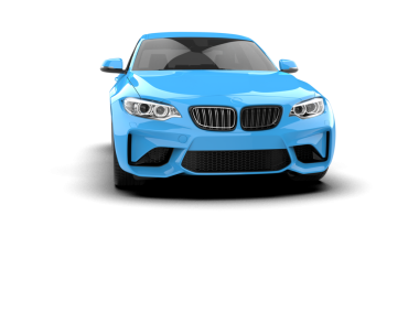 Beyaz arka planda modern bir araba. 3d oluşturma
