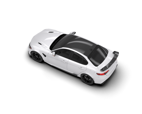 Stüdyo ortamında daha az genel bir konsept arabanın 3 boyutlu çizimi