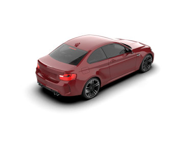 Stüdyo ortamında daha az genel bir konsept arabanın 3 boyutlu çizimi