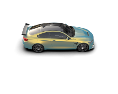 Siyah arka planda gerçekçi modern bir araba. 3d oluşturma