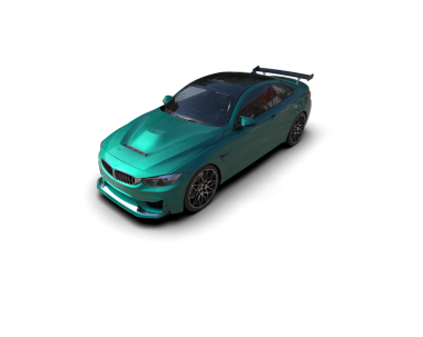 Bir arabanın 3 boyutlu resmi