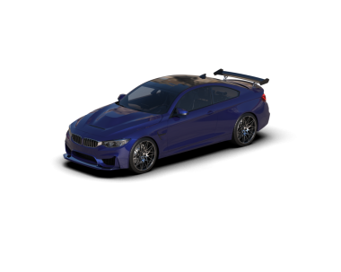 beyaz arkaplanda modern araba