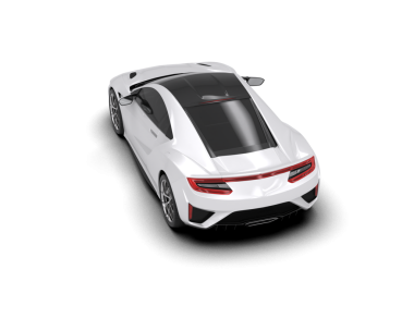 Beyaz arka planda izole edilmiş modern lüks beyaz araba. 3d oluşturma.