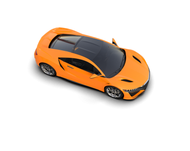 Modern spor araba beyaz arka planda izole edildi. 3 boyutlu görüntüleme