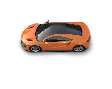 araba beyaz arkaplanda izole edildi