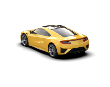 Beyaz arka planda izole edilmiş modern lüks araba. 3 Boyutlu Hazırlama